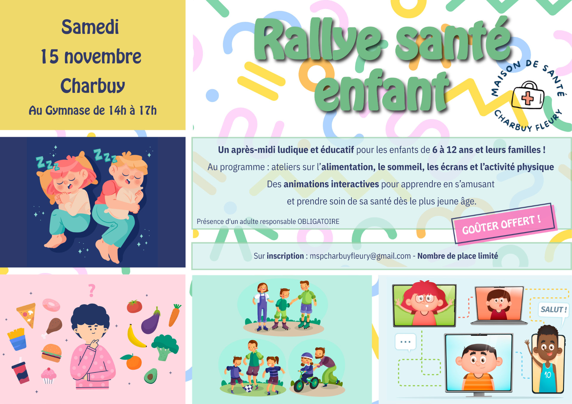 AFFICHE RALLYE SANTE ENFANTS