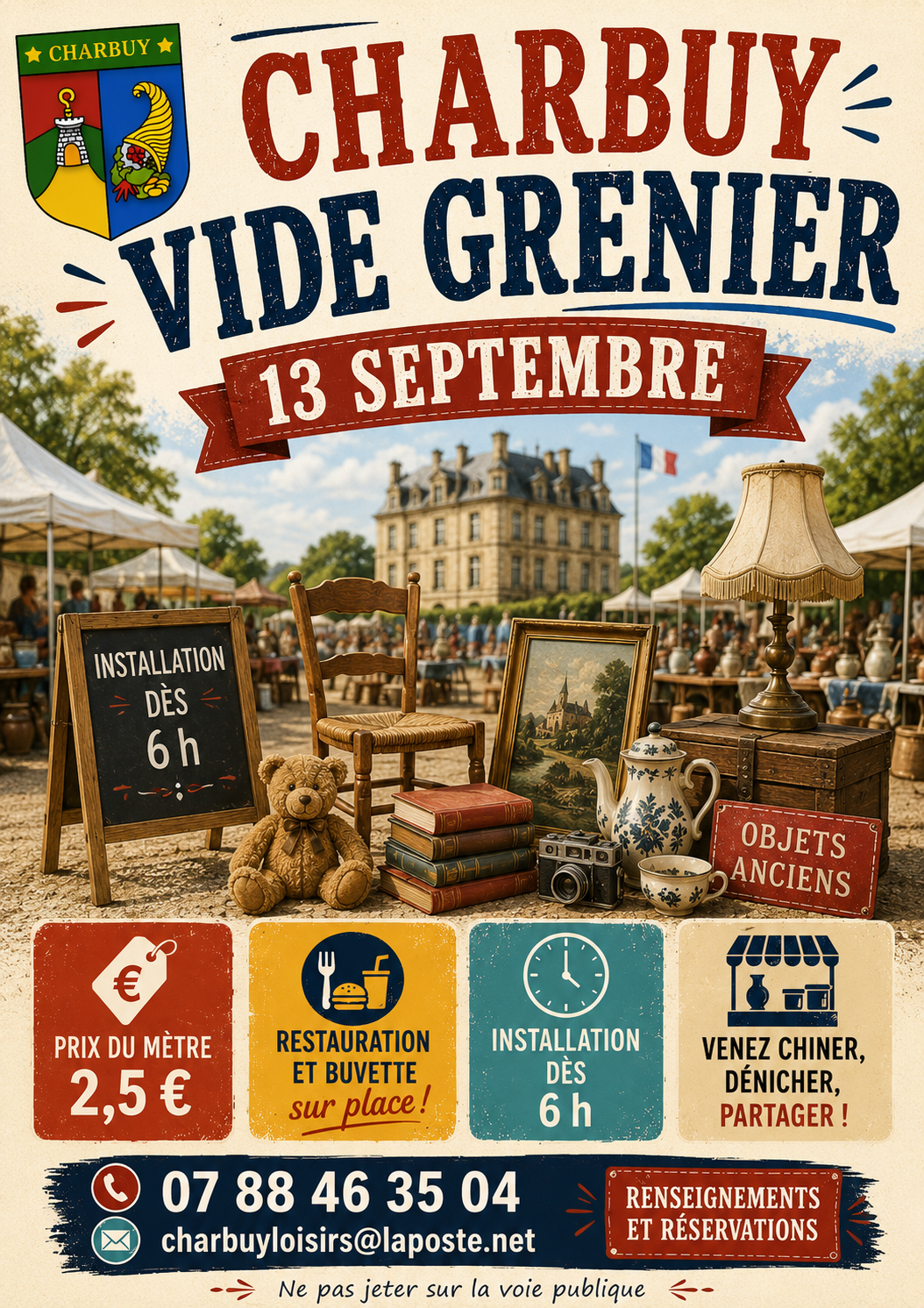 vide grenier 13 septembre