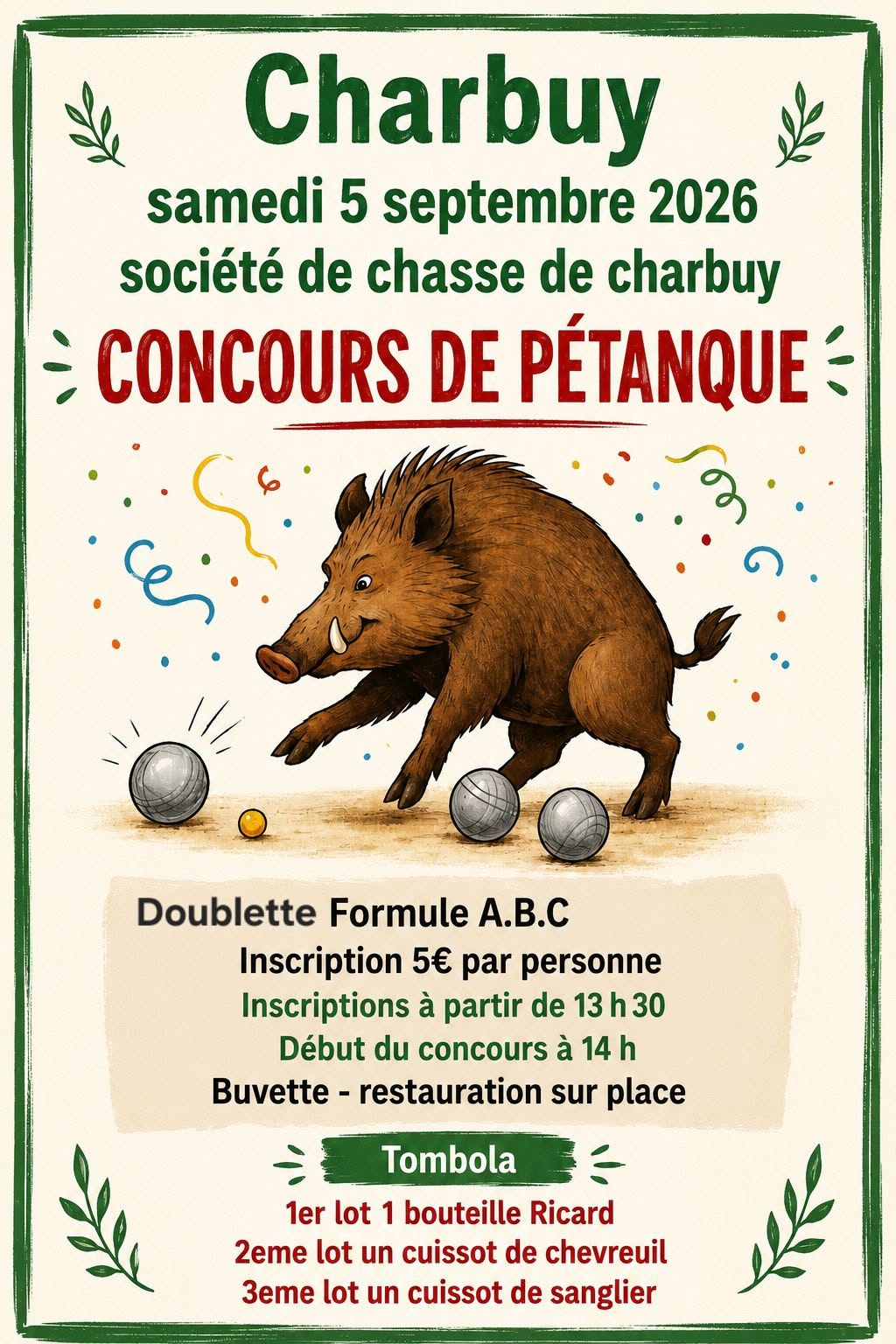 tournoi de pétanque